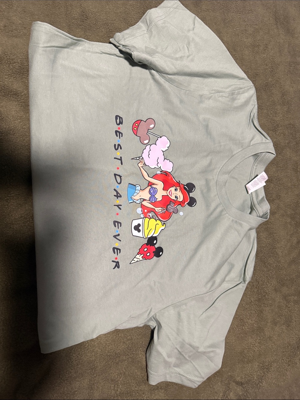 Kids Graphic Tee - Best Day Ever, Light Gray